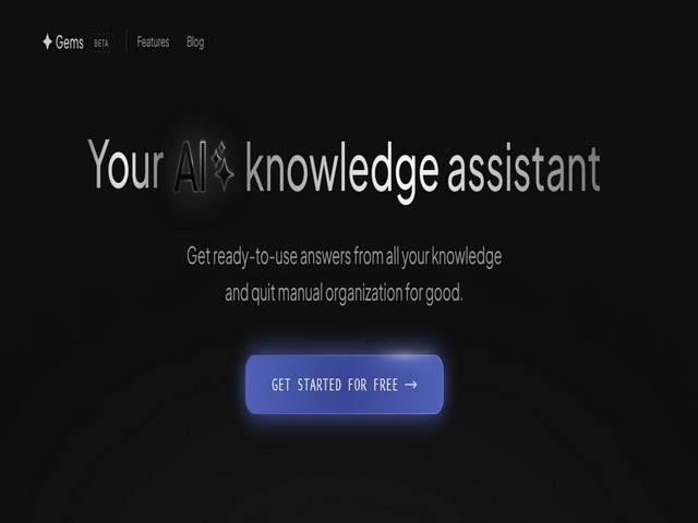 GEMS: Free AI Tool to Generate Knowledge Assistent