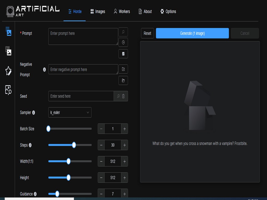 ARTIFICIAL ART : Free AI Tool 4 Image Generator 1