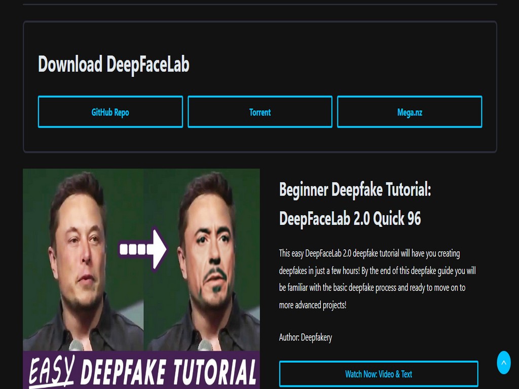 DEEPFACELAB Free AI Tool 2 Generate High Quality DeepFake Videos 3