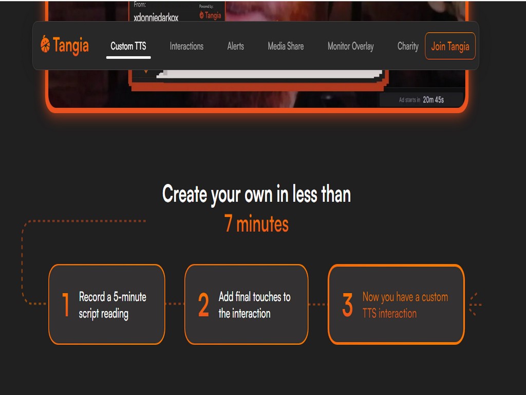 TANGIA : Free AI Tool 2 Engagment For Streamers 3